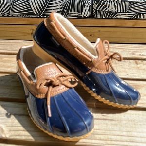 JBU by Jambu Duck Shoes Slip On 7M Navy/Brown